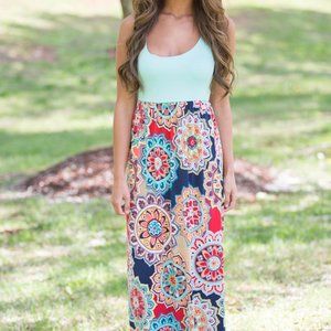 Floral Collage Maxi